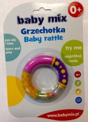 Кольцо прорезыватель с погремушкой Baby Mix - вид 1 миниатюра
