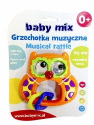 Сова музыкальная игрушка-погремушка Baby Mix - вид 1 миниатюра