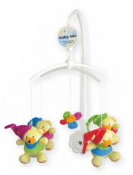 Мишки в колпачках карусель с музыкой Baby Mix